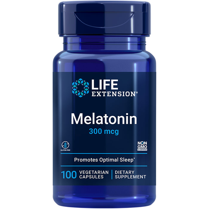 Melatonin 300 mcg, 100 Capsules, Life Extension