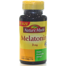 Melatonin 3 mg, Value Size, 240 Tablets, Nature Made