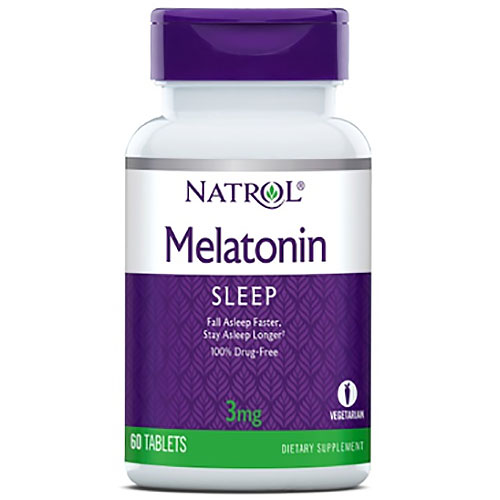 Melatonin 3 mg, 60 Tablets, Natrol