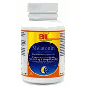 Bill Natural Sources Melatonin 3 mg, 100 Tablets, Bill Natural Sources