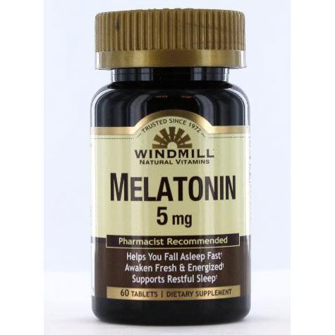 Melatonin 5 mg, 60 Tablets, Windmill Health Products