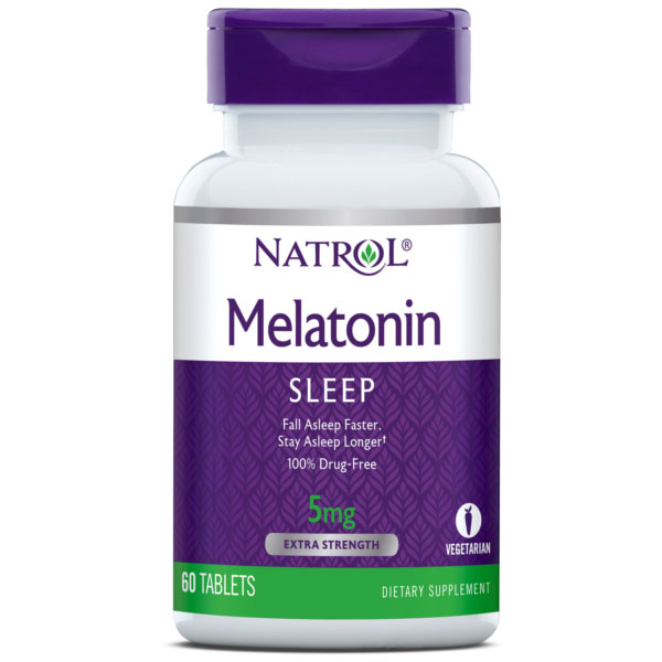 Melatonin 5 mg, 60 Tablets, Natrol