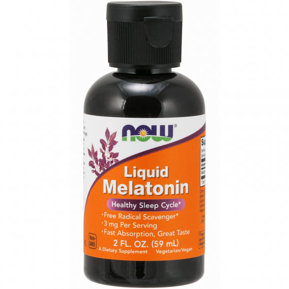 NOW Foods Melatonin Liquid, 2 oz, NOW Foods