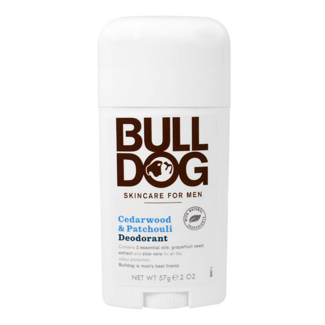 Mens Deodorant Stick - Cedarwood & Patchouli, 2 oz, Bulldog Natural Skincare