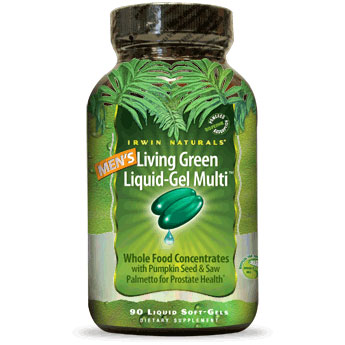 Men's Living Green Liquid-Gel Multi, 120 Liquid Soft-Gels, Irwin Naturals