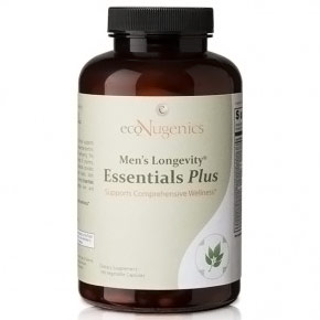 Mens Longevity Essentials Plus, 180 Vegetable Capsules, EcoNugenics