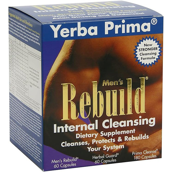 Mens Rebuild Internal Cleansing System 3 pc from Yerba Prima