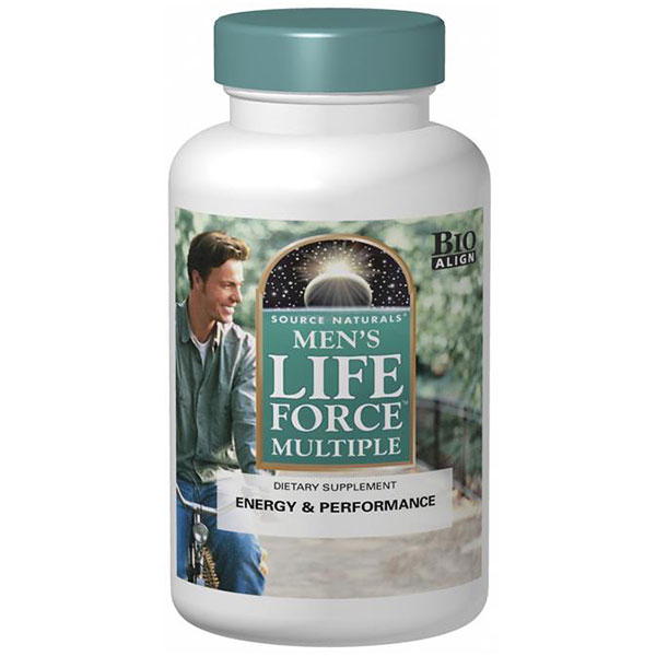 Mens Life Force Multiple, Value Size, 180 Tablets, Source Naturals