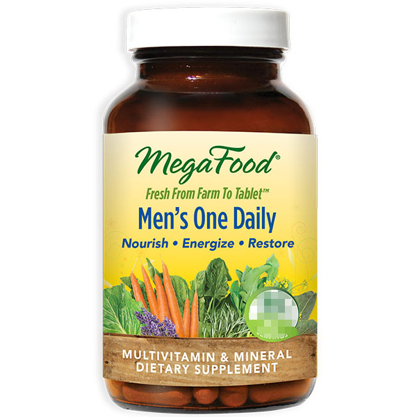 MegaFood Men's One Daily, Whole Food Multivitamins, 30 Tablets, MegaFood