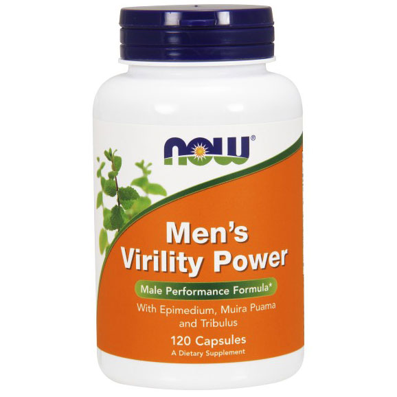 Mens Virility Power, Value Size, 120 Capsules, NOW Foods