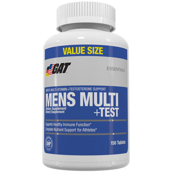 Mens Multi + Test, Value Size, 150 Tablets, GAT Sport