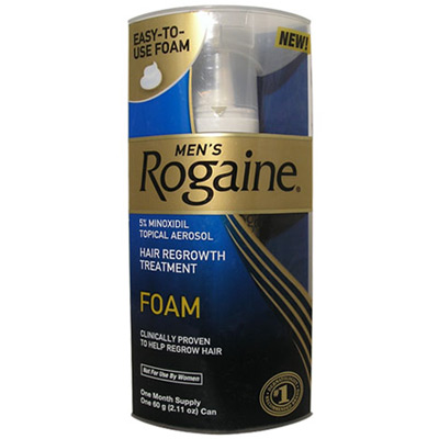 Mens Rogaine Foam Hair Regrowth Treatment, One Month Supply, 60g