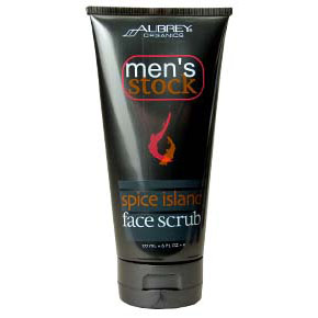 Mens Stock Spice Island Face Scrub, 6 oz, Aubrey Organics