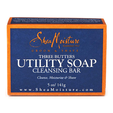 SheaMoisture Three Butters Mens Utility Soap, 5 oz, Shea Moisture Mens Skin Care