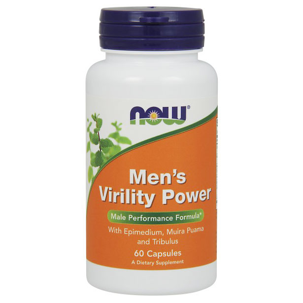 Mens Virility Power, Male Performance Formula, 60 Capsules, NOW Foods
