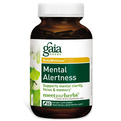 Mental Alertness, 60 Liquid Phyto-Caps, Gaia Herbs