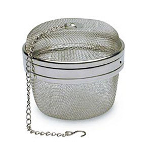 Mesh Tea Ball, Stainless Steel, 4 Inches, StarWest Botanicals