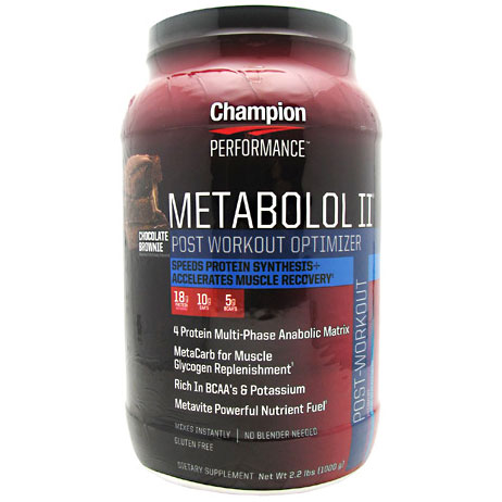 Champion Nutrition Metabolol II, MET 2 Meal Supplement, Chocolate, 2.2 lb, Champion Nutrition