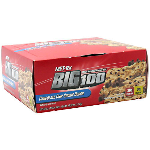 MET-Rx Big 100, Meal Replacement Bar, 12 Bars, MET-Rx