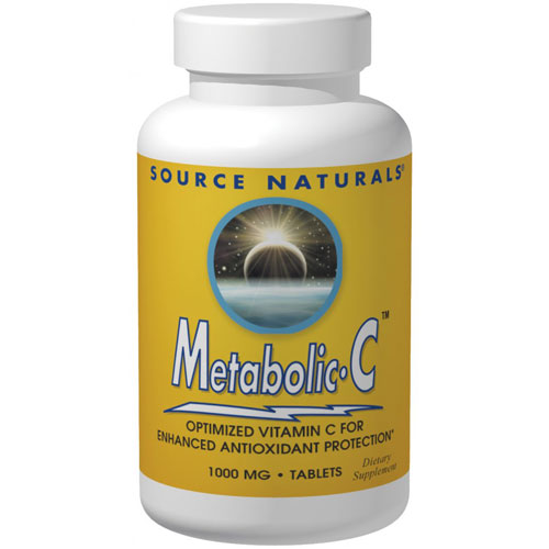 Metabolic C 500 mg Caps, 180 Capsules, Source Naturals