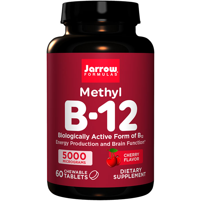 Methyl B-12, Methylcobalamin 5000 mcg 60 lozenges, Jarrow Formulas