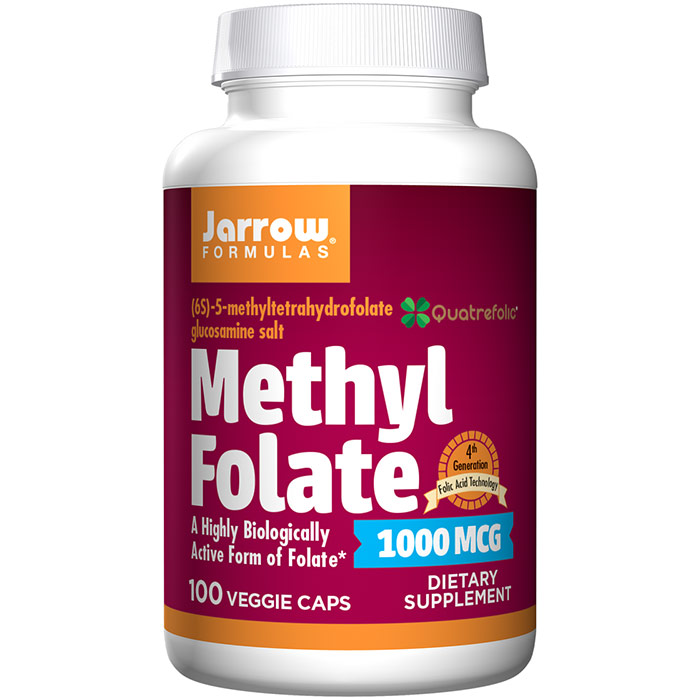 Methyl Folate 1000 mcg, 100 Capsules, Jarrow Formulas