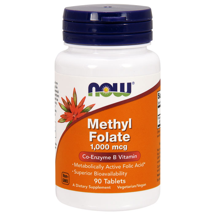Methyl Folate 1,000 mcg, 90 Tablets, NOW Foods