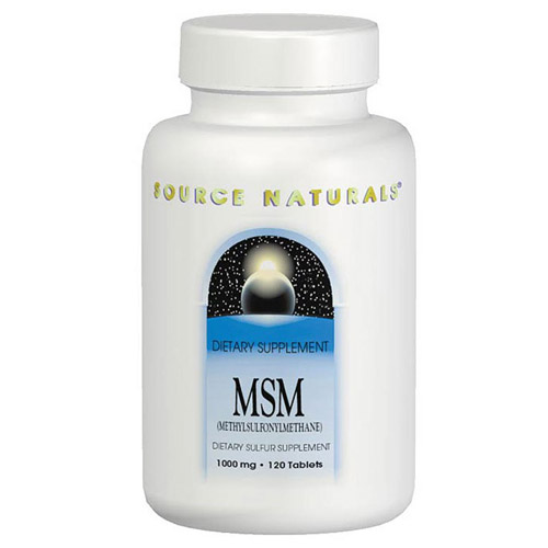 MSM (Methylsulfonylmethane) 750mg 60 tabs from Source Naturals
