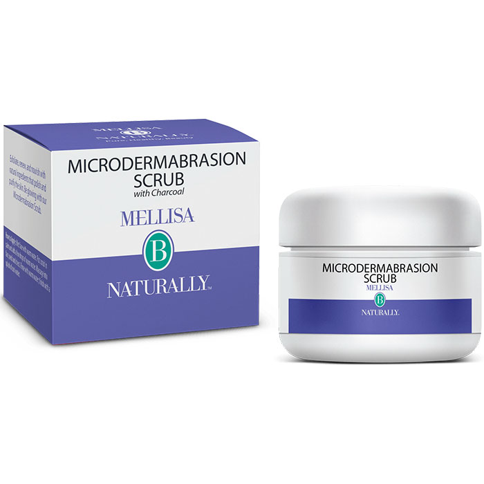 Microdermabrasion Scrub with Charcoal, 1 oz, Mellisa B Naturally