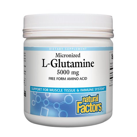 Micronized L-Glutamine Powder, 16 oz, Natural Factors
