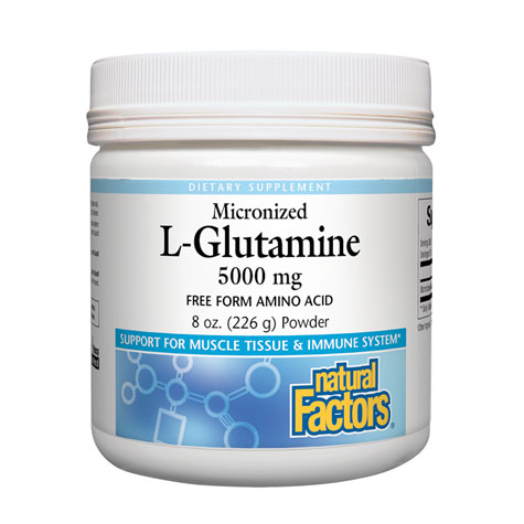 Micronized L-Glutamine Powder, 8 oz, Natural Factors