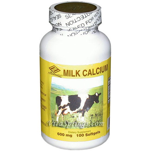 Nu Health Milk Calcium 600mg 100 Softgels, Nu Health
