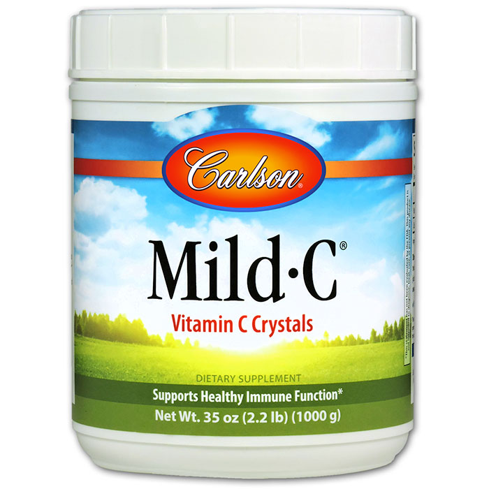 Mild-C Crystals, Vitamin C Powder 35 oz, Carlson Labs