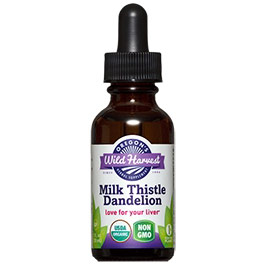 Milk Thistle Dandelion Liquid Extract, Organic, 1 oz, Oregons Wild Harvest