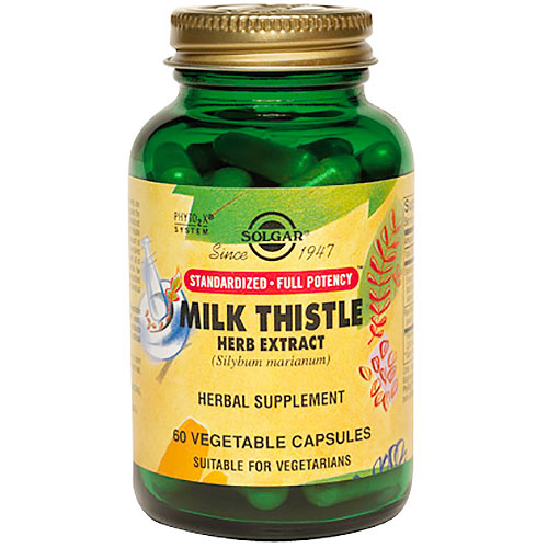 Milk Thistle Herb Extract - Standardized Full Potency, 150 Vegetable Capsules, Solgar