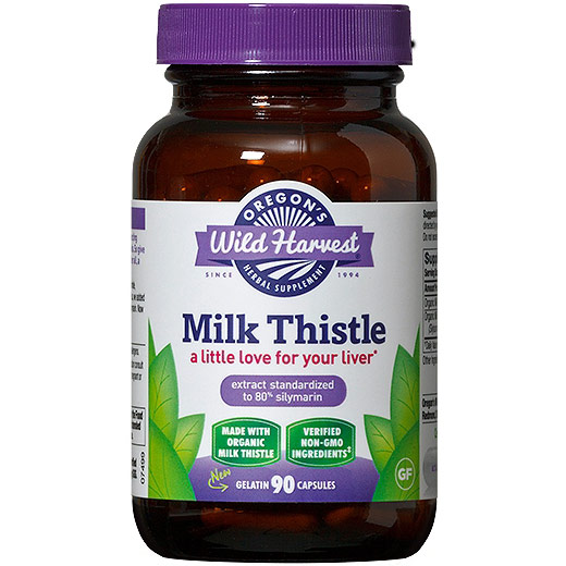 Milk Thistle, Organic, Value Size, 180 Capsules, Oregons Wild Harvest