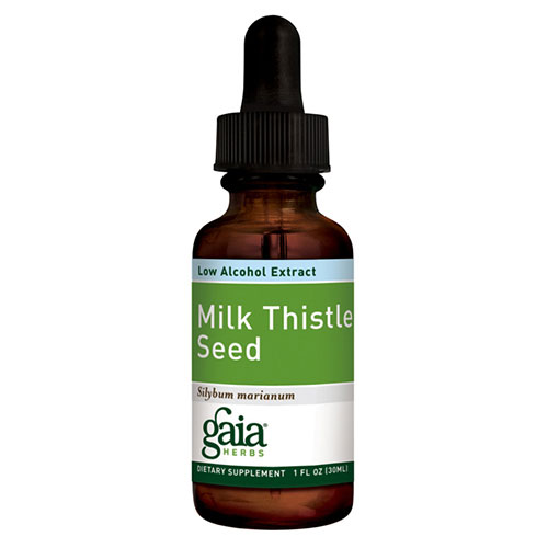 Milk Thistle Seed, Low alcohol Liquid, 1 oz, Gaia Herbs