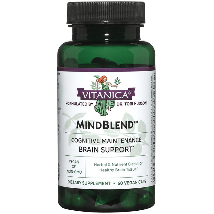 MindBlend, Brain Support, 60 Vegetarian Capsules, Vitanica