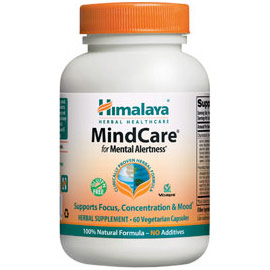 MindCare, For Mental Alertness (Mind Care), 120 Vegetarian Capsules, Himalaya Herbal Healthcare