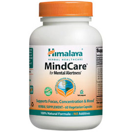 MindCare, For Mental Alertness, 60 Vegetarian Capsules, Himalaya Herbal Healthcare