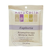 Mineral Bath Euphoria, Aromatherapy Mineral Bath Salt, 2.5 oz Packet, Aura Cacia