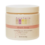 Mineral Bath Heart Song, Aromatherapy Mineral Bath Salt, 16 oz jar from Aura Cacia