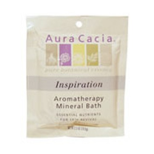 Aura Cacia Mineral Bath Inspiration, Aromatherapy Mineral Bath Salt, 2.5 oz Packet, Aura Cacia