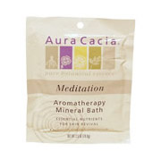 Mineral Bath Meditation, Aromatherapy Mineral Bath Salt, 2.5 oz Packet, Aura Cacia