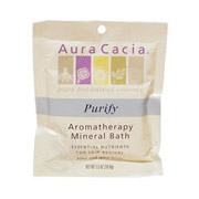 Mineral Bath Purify, Aromatherapy Mineral Bath Salt, 2.5 oz Packet, Aura Cacia