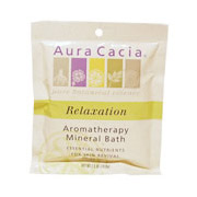 Mineral Bath Relaxation, Aromatherapy Mineral Bath Salt, 2.5 oz Packet, Aura Cacia