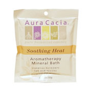 Mineral Bath Soothing Heat, Aromatherapy Mineral Bath Salt, 2.5 oz Packet, Aura Cacia