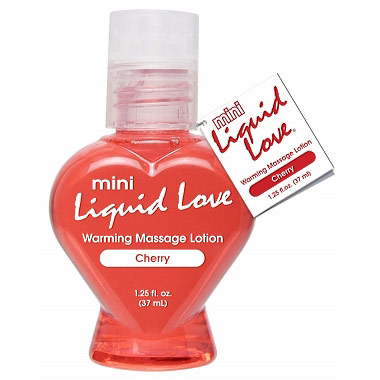 Mini Liquid Love Warming Massage Lotion, Cherry, 1.25 oz, Pipedream Products