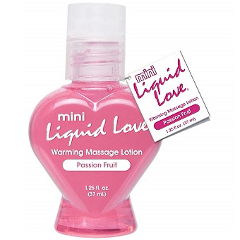 Mini Liquid Love Warming Massage Lotion, Passion Fruit, 1.25 oz, Pipedream Products
