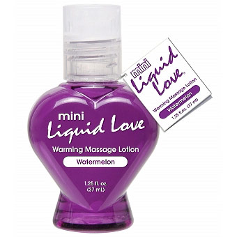 Pipedream Products Mini Liquid Love Warming Massage Lotion, Watermelon, 1.25 oz, Pipedream Products